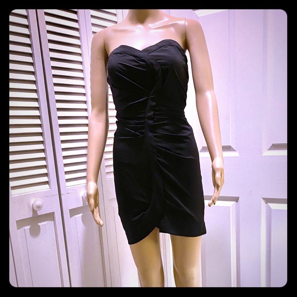 Alice + Olivia Black Dress Strapless. New/tags